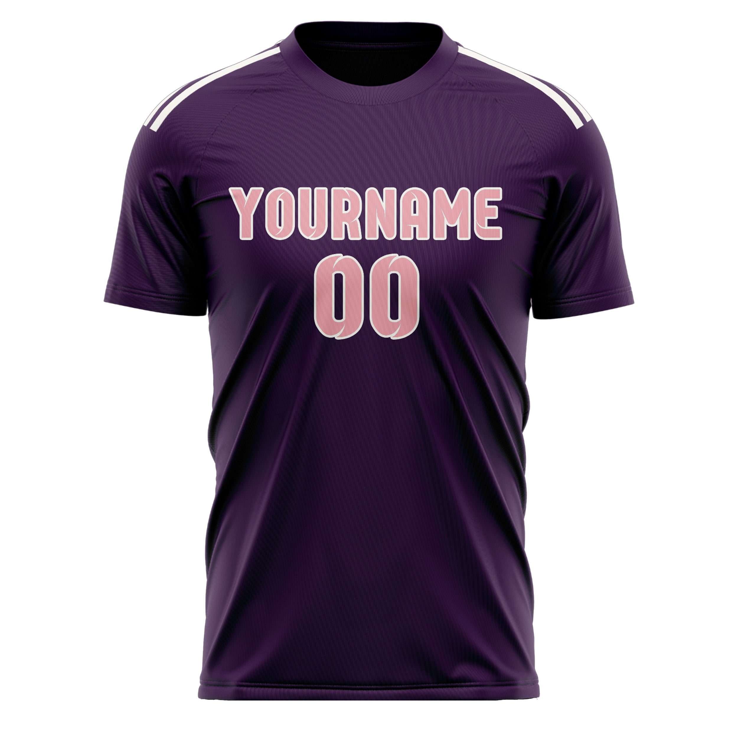 Benutzerdefiniertes Professionelles Lila Rosa Fußballtrikot