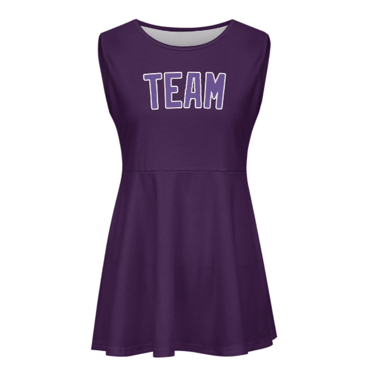 Maßgeschneidertes Lila Lavendel Cheerleader-Kleid