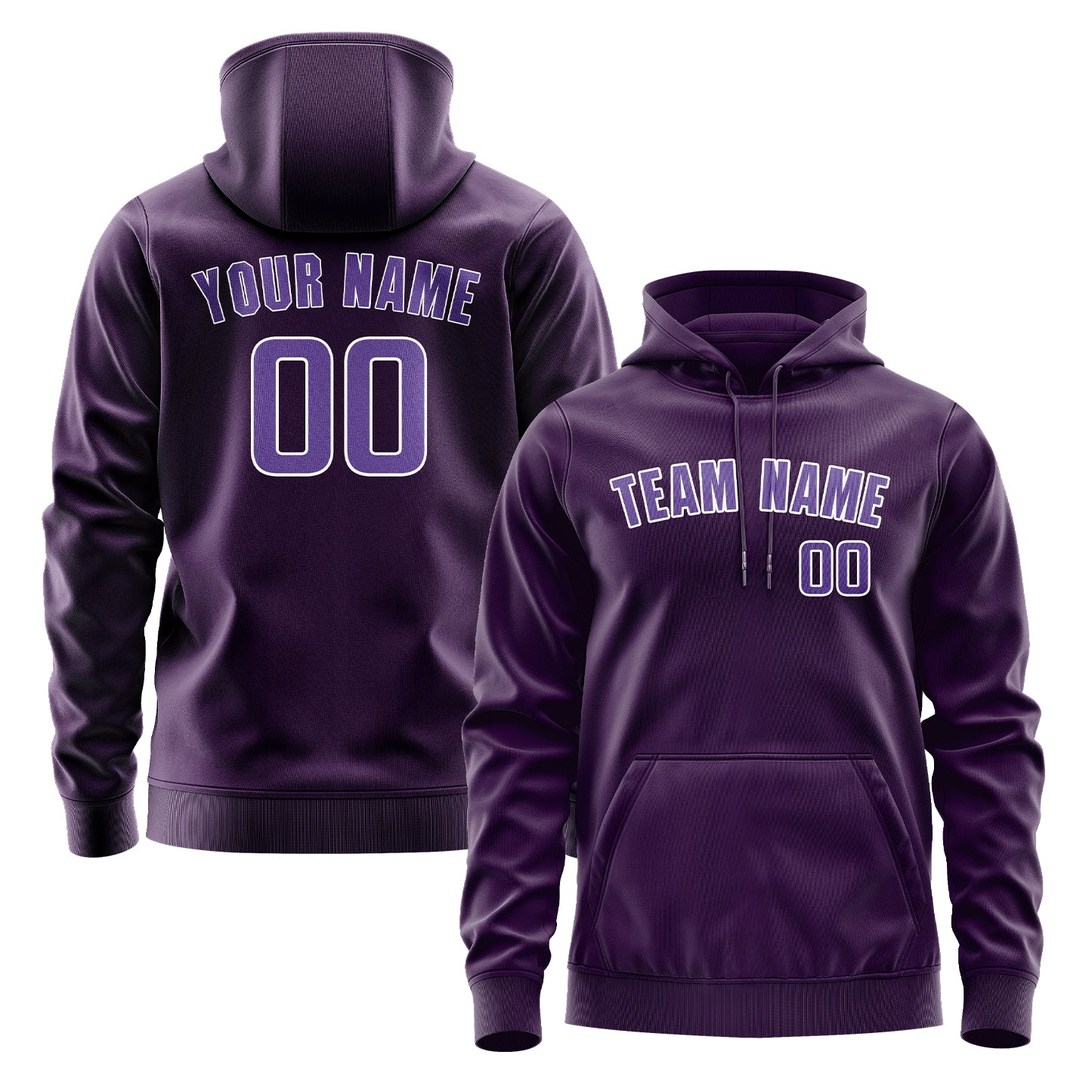 Maßgeschneidertes Lila Lavendel Hoodie