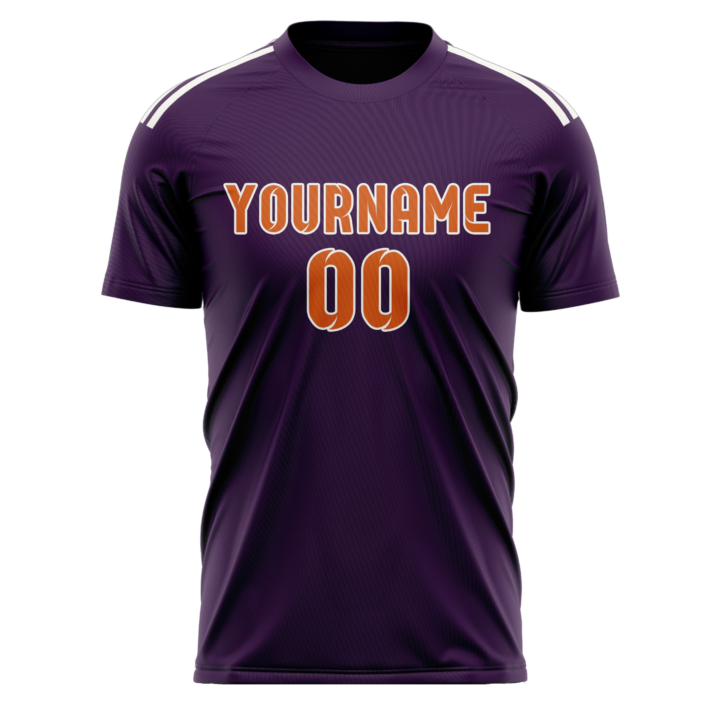 Benutzerdefiniertes Professionelles Lila Orange Fußballtrikot