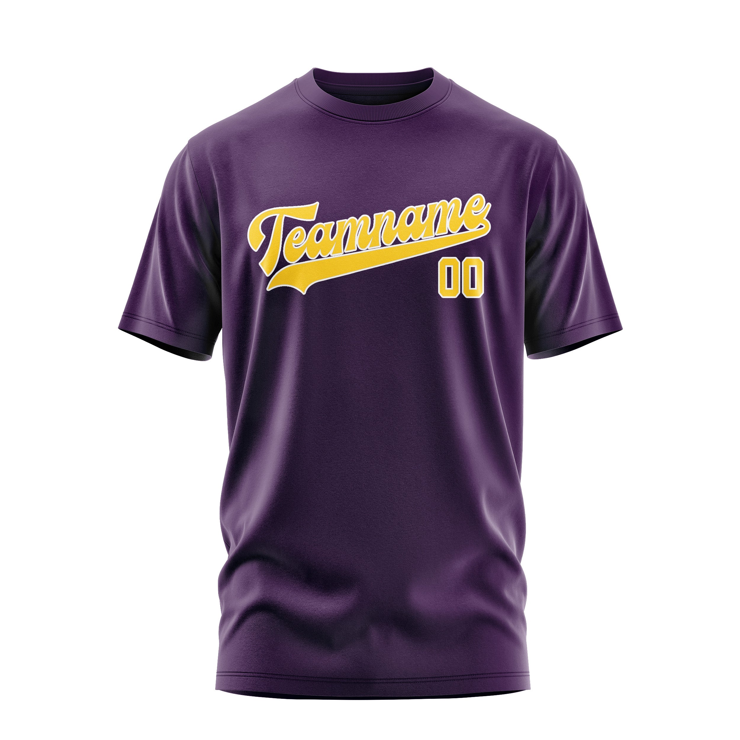 Maßgeschneidertes Lila Gold T-Shirt