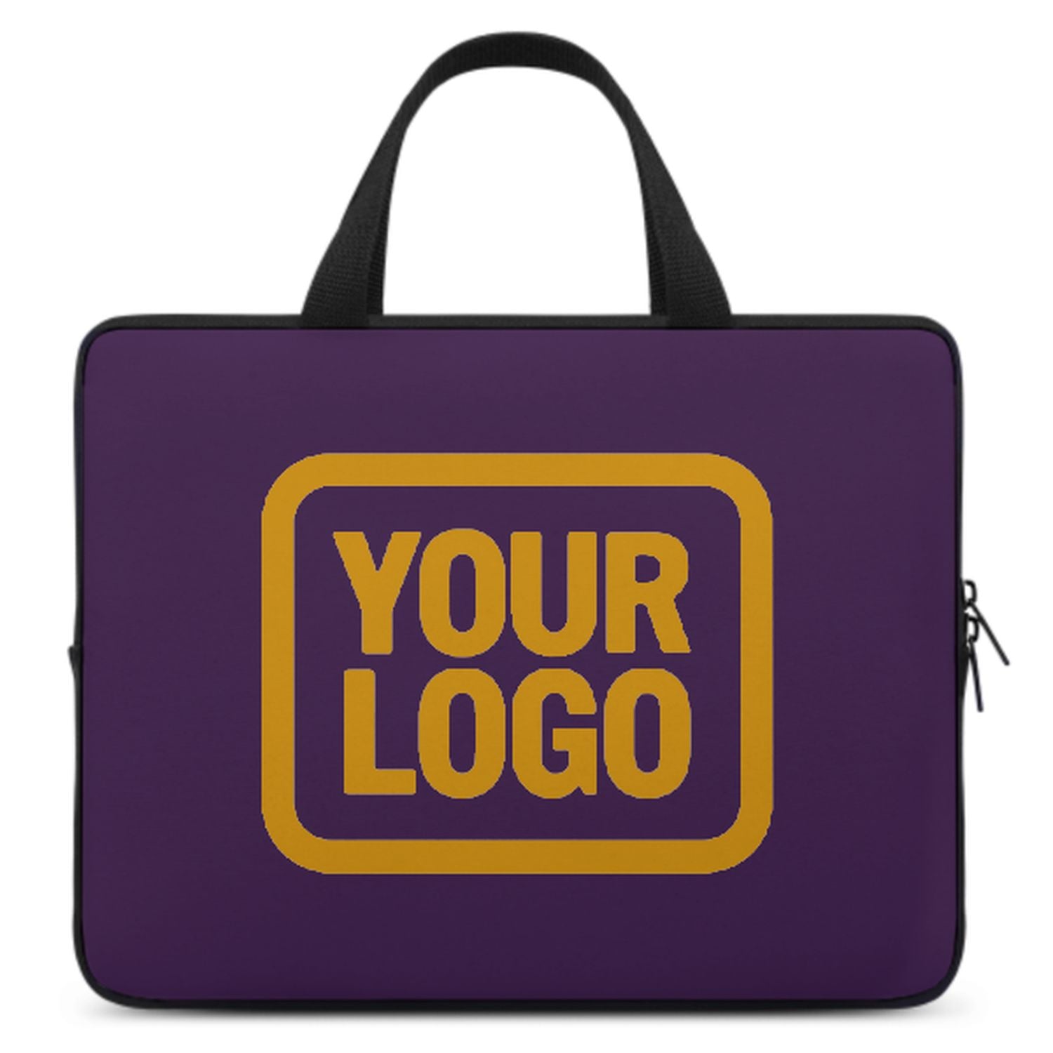 Maßgeschneidertes Lila Yellow Laptop Tasche