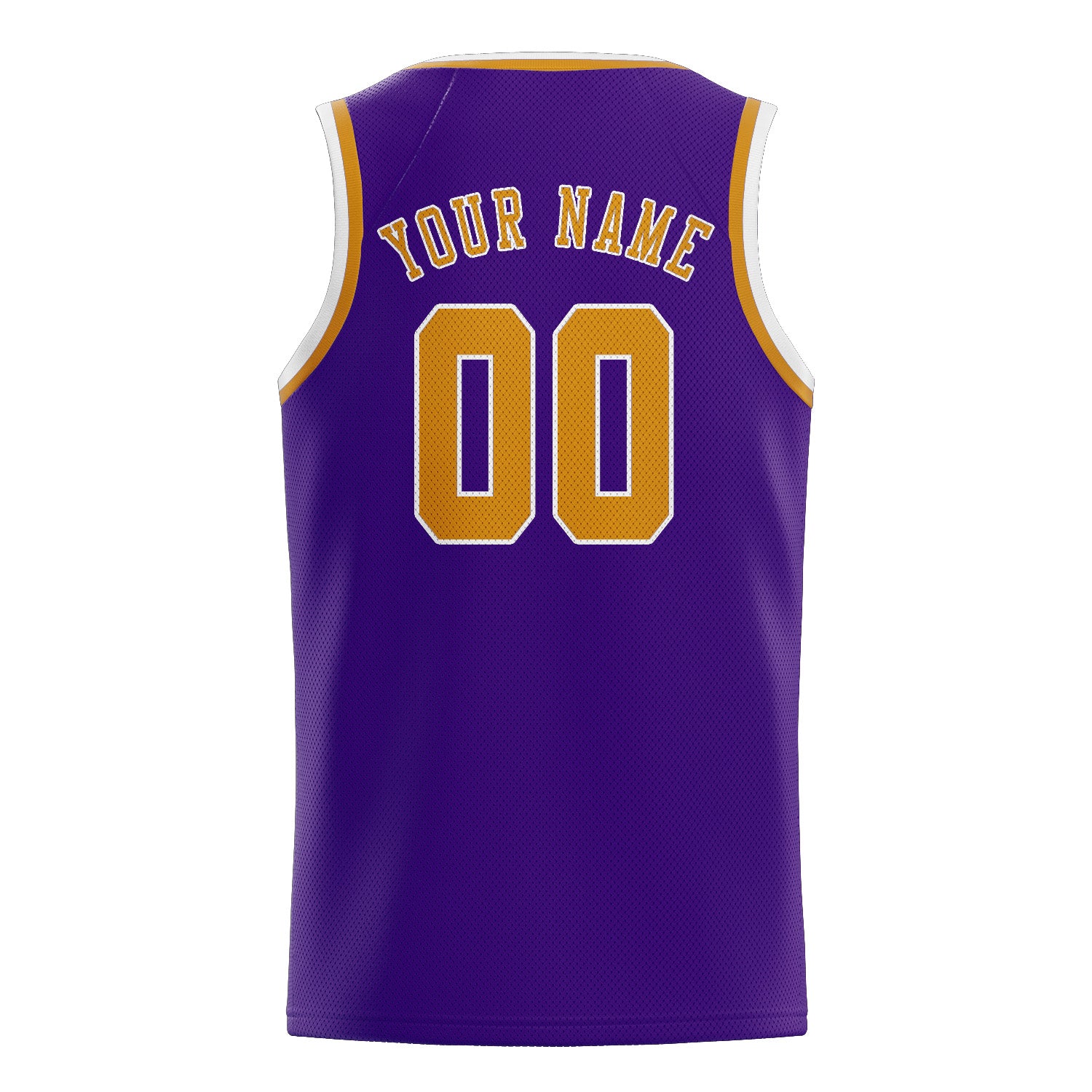 Benutzerdefiniertes Professionelles Lila Gelb Basketballtrikot