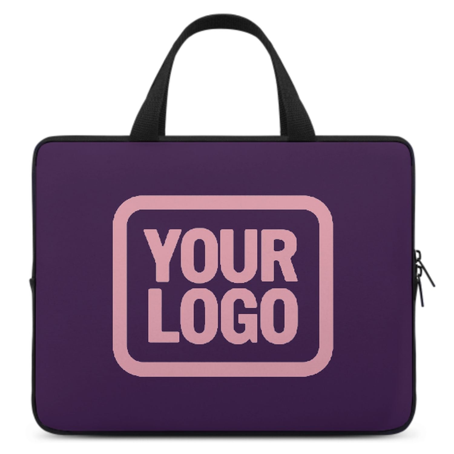 Maßgeschneidertes Lila Light Pink Laptop Tasche