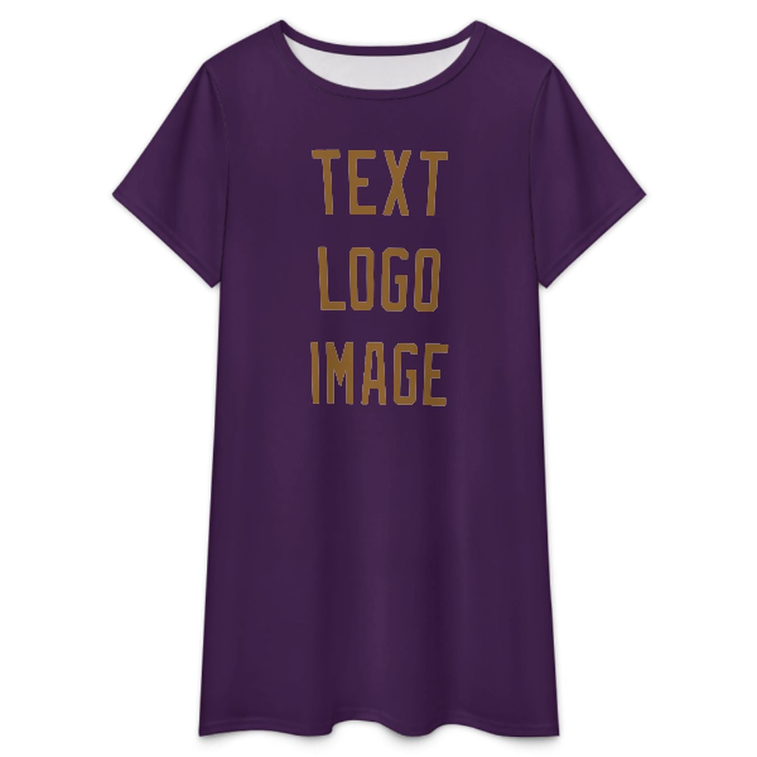 Camicia da notte viola kaki su misura