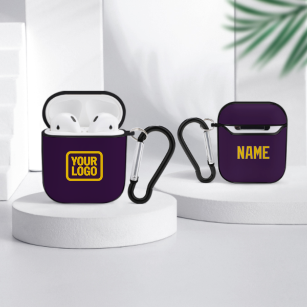 Maßgeschneidertes Lila Gold AirPods-Hülle