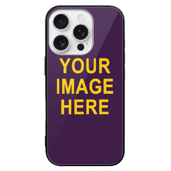 Custodia personalizzata per telefono viola e oro