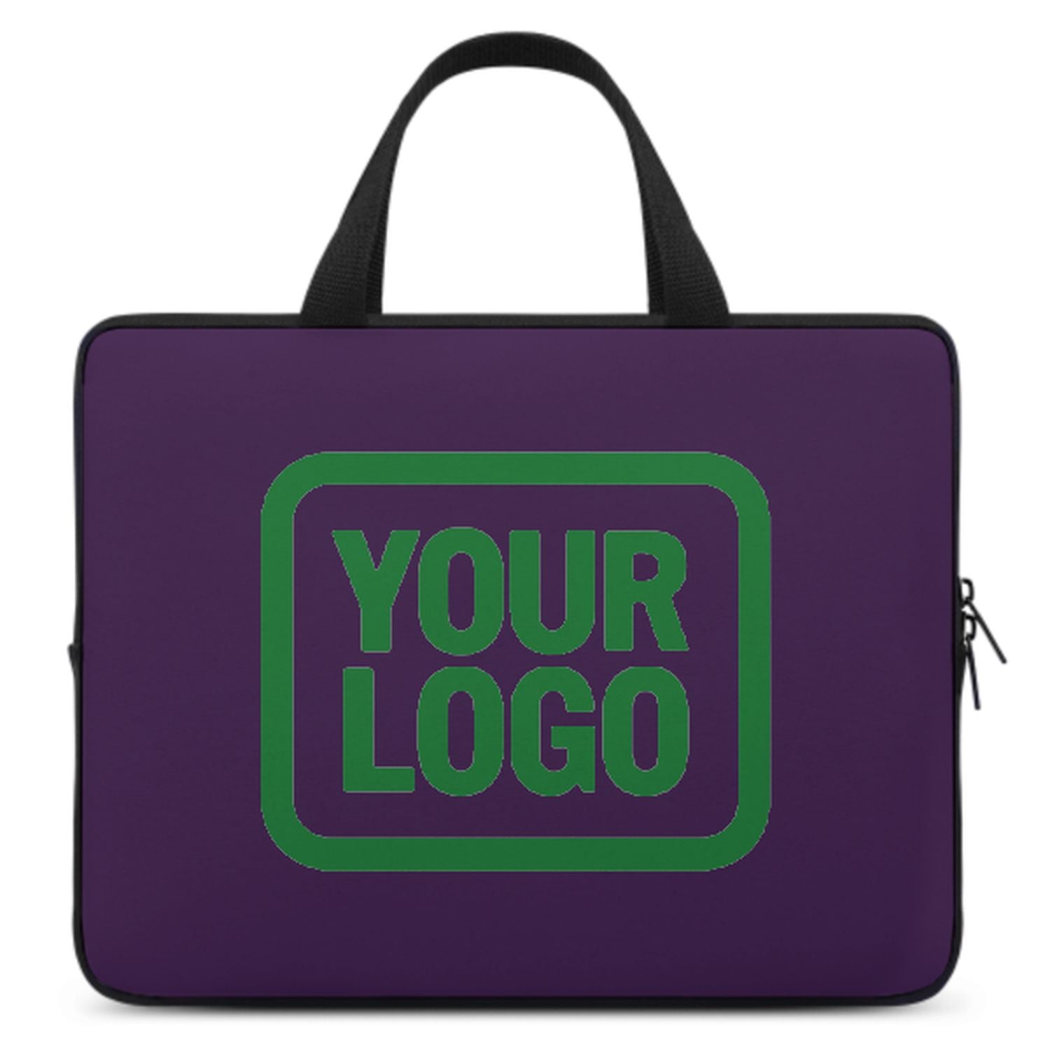 Maßgeschneidertes Lila Emerald Green Laptop Tasche