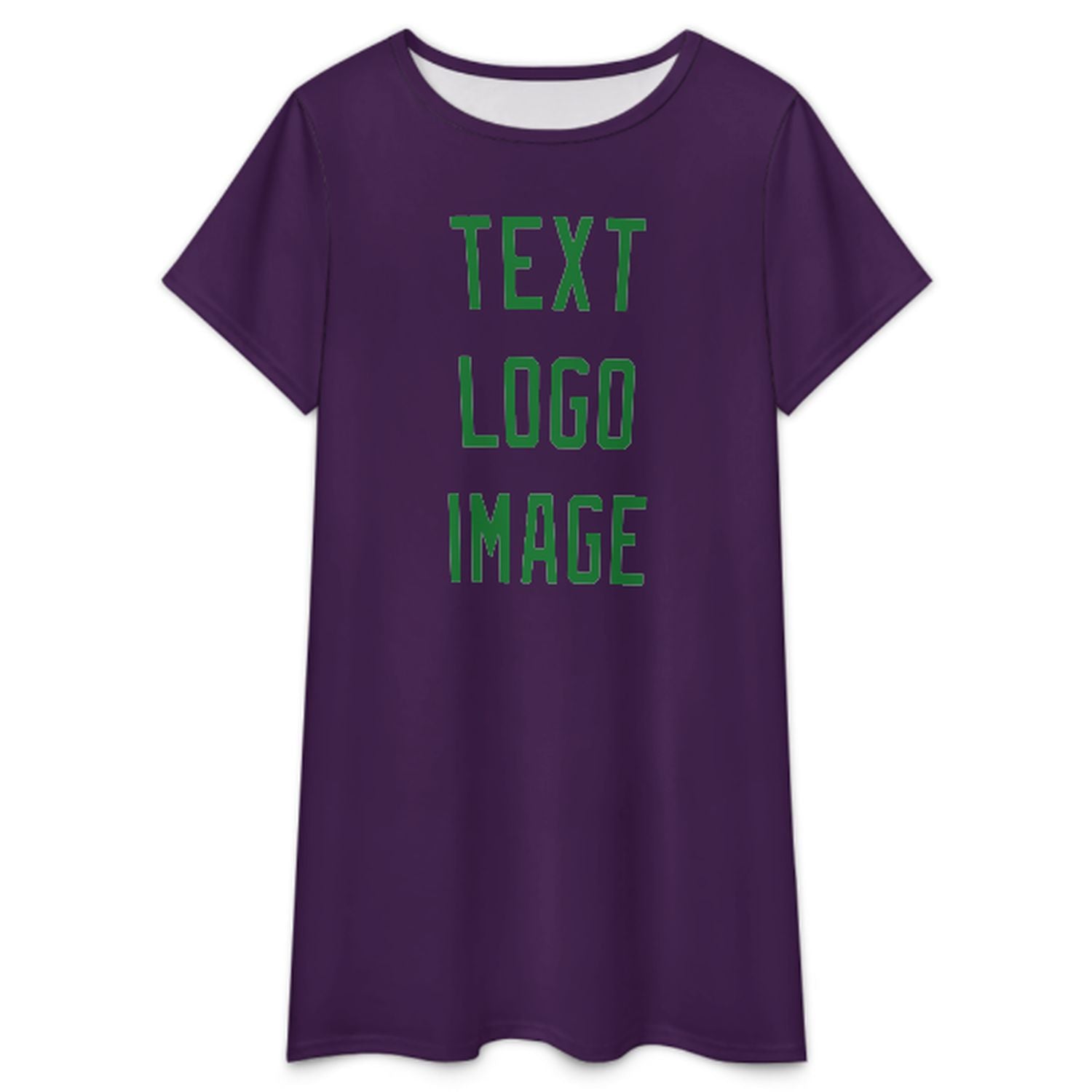 Camicia da notte su misura viola verde smeraldo