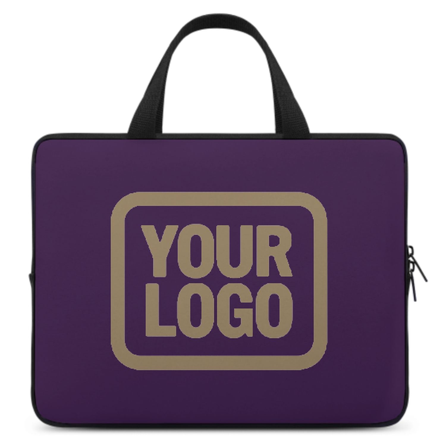 Maßgeschneidertes Lila Light Khaki Laptop Tasche