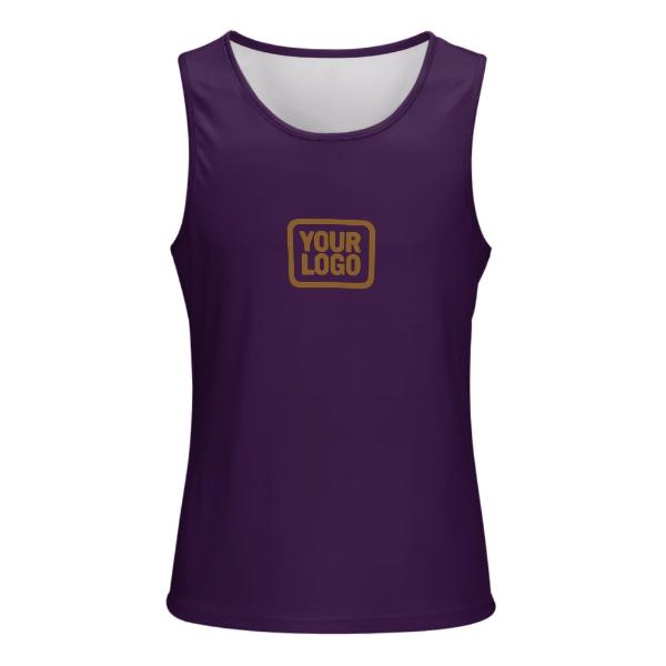 Maßgeschneidertes Lila Khaki Herren Tanktop