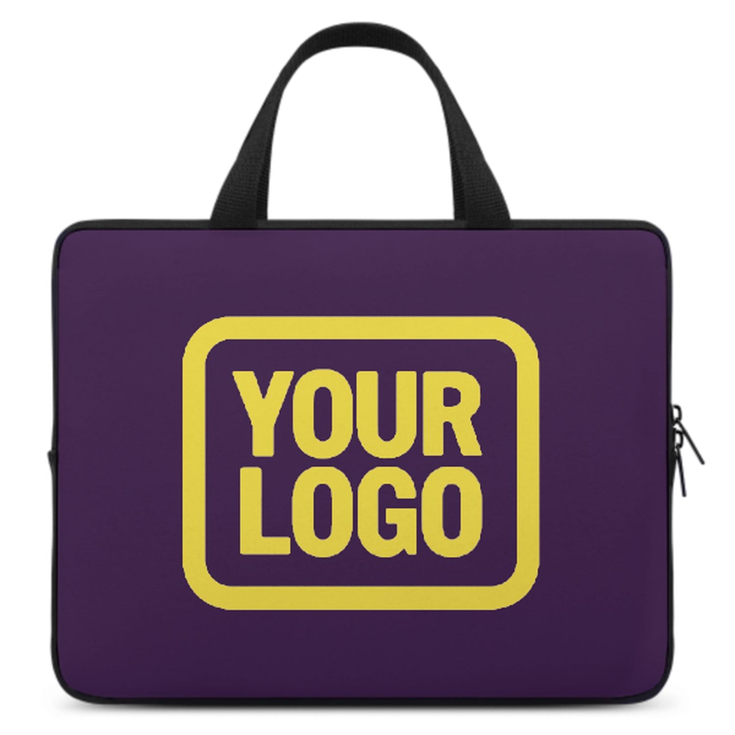 Maßgeschneidertes Lila Light Yellow Laptop Tasche