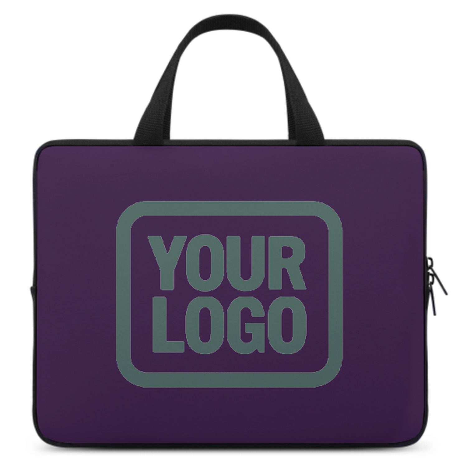 Maßgeschneidertes Lila Blue Green Laptop Tasche