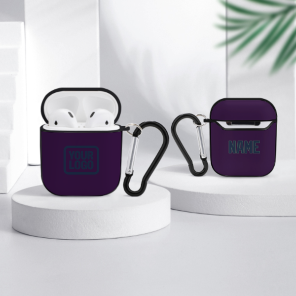 Maßgeschneidertes Lila Marineblau AirPods-Hülle