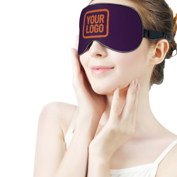 Maßgeschneidertes Lila Orange Schlafmaske