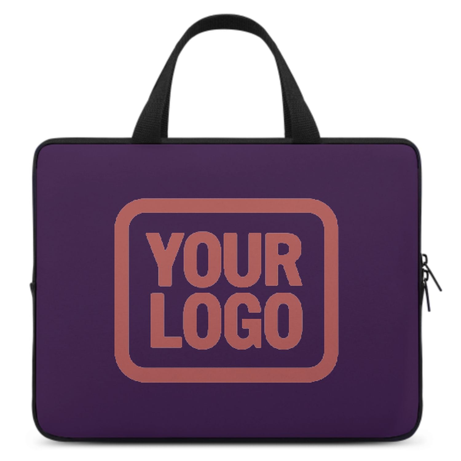 Maßgeschneidertes Lila Copper Rose Laptop Tasche