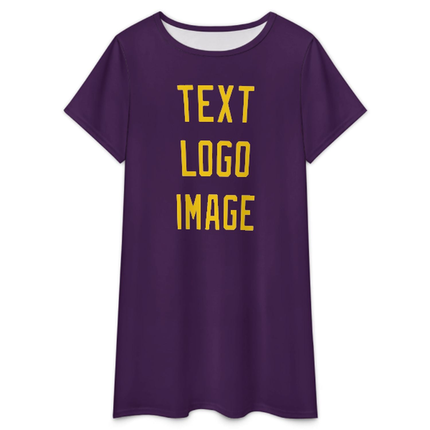 Camicia da notte viola e oro su misura