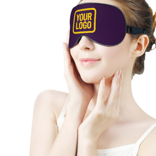Maßgeschneidertes Lila Gold Schlafmaske