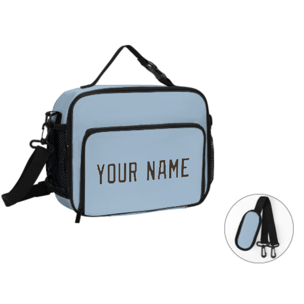 Maßgeschneidertes Hellblau Brown Lunch-Tasche