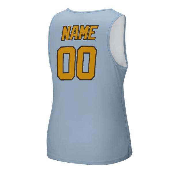 Maßgeschneidertes Hellblau Gelb Herren Tanktop