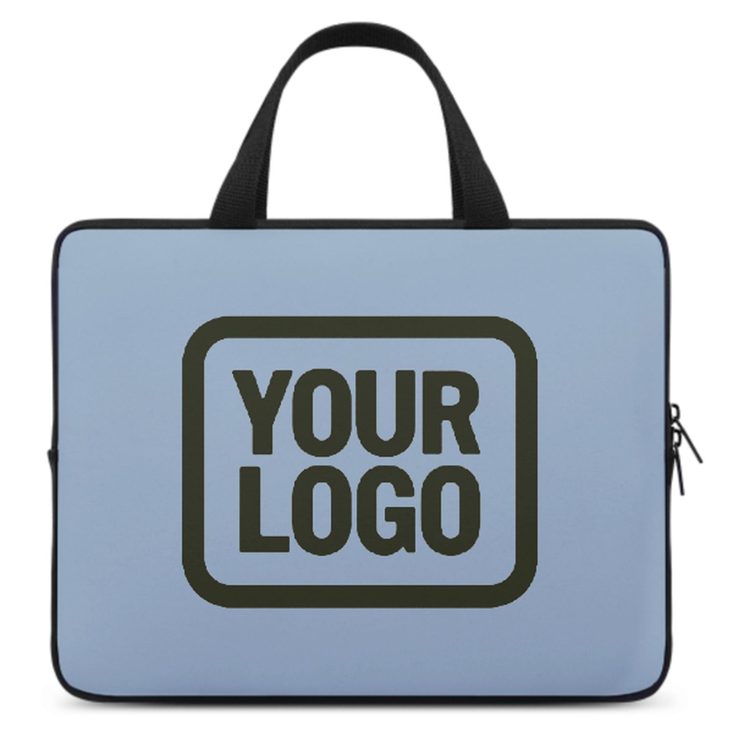 Maßgeschneidertes Hellblau Olive Laptop Tasche