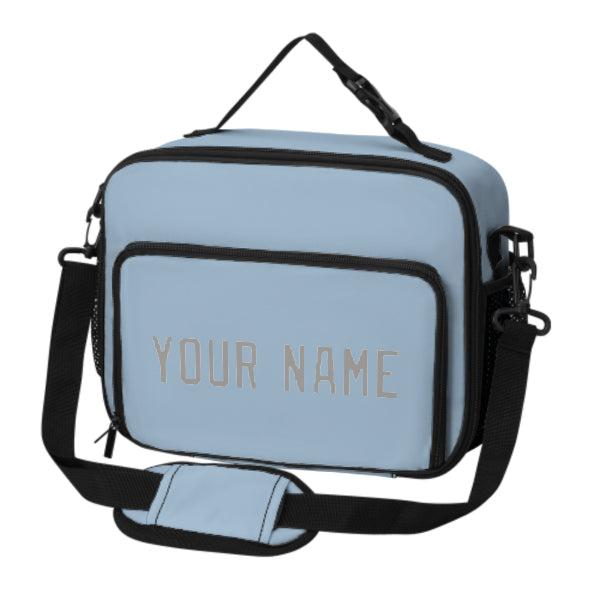 Maßgeschneidertes Hellblau Gray Lunch-Tasche