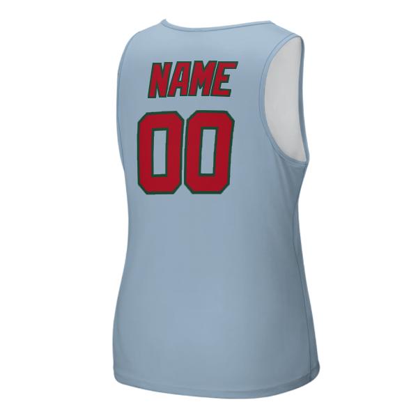 Maßgeschneidertes Hellblau Rot Herren Tanktop