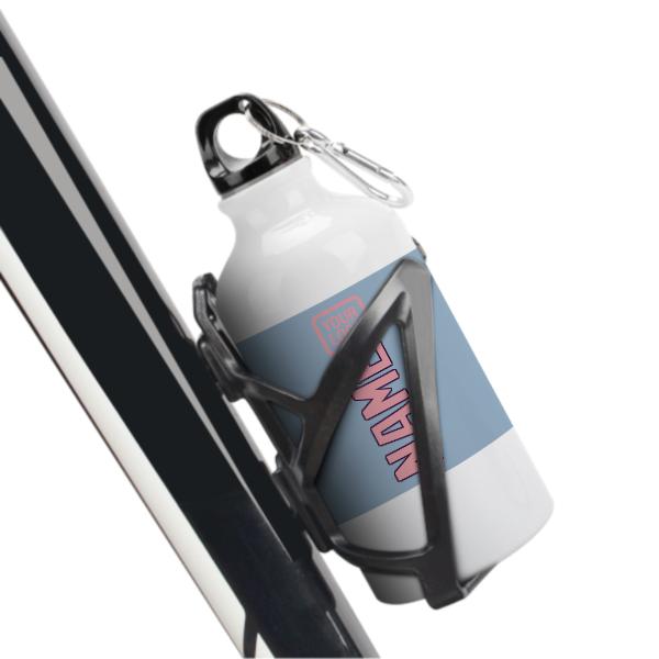 Maßgeschneidertes Hellblau Rosa Sportflasche