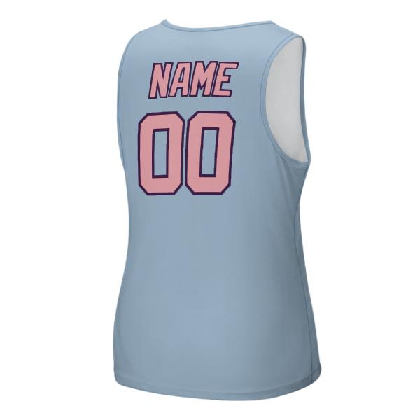 Maßgeschneidertes Hellblau Rosa Herren Tanktop