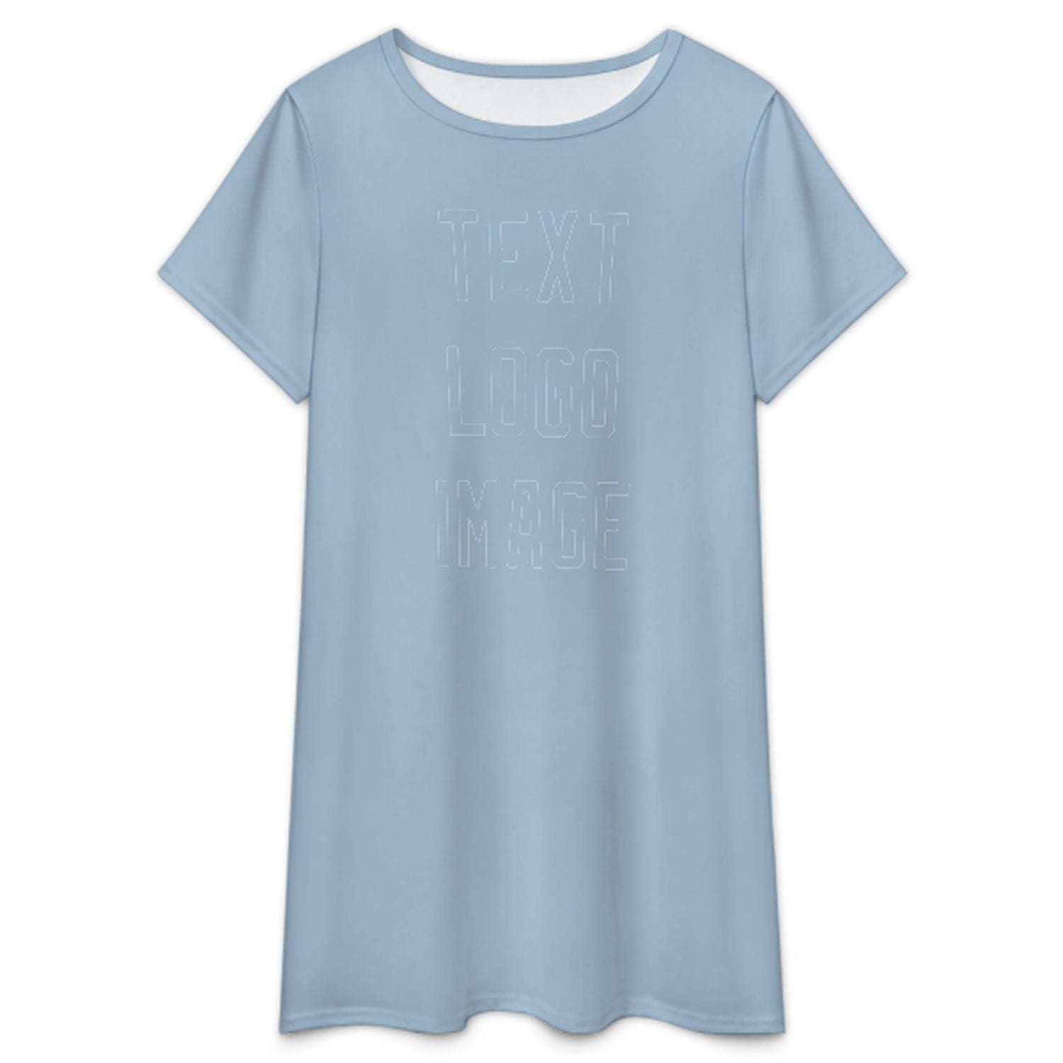 Camicia da notte azzurra su misura