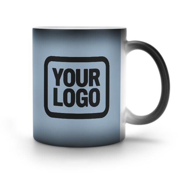 Tazza magica nera azzurra personalizzata