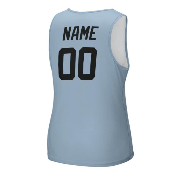 Maßgeschneidertes Hellblau Schwarz Herren Tanktop