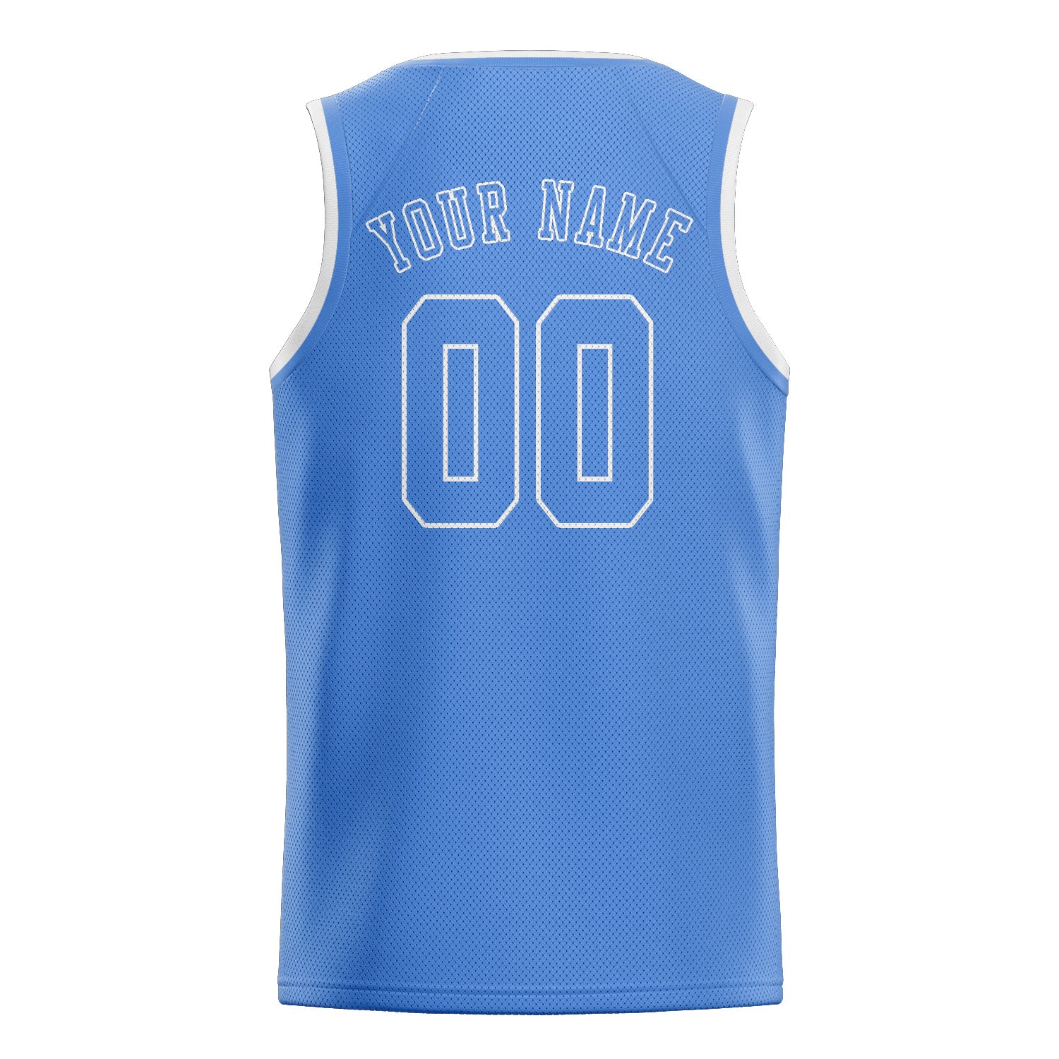 Benutzerdefiniertes Professionelles Hellblau Hellblau Basketballtrikot