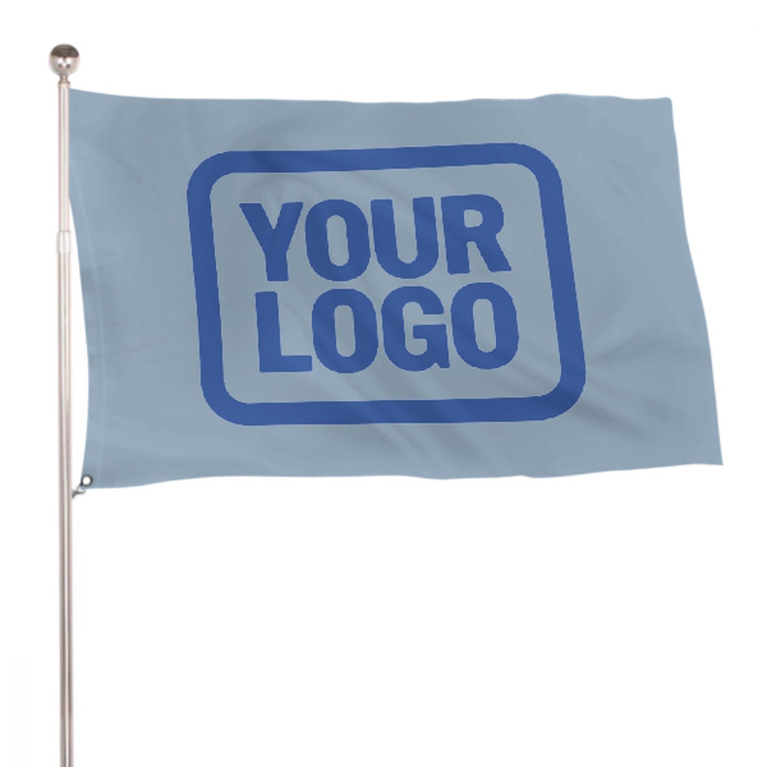 Maßgeschneidertes Hellblau Himmelblau Flagge