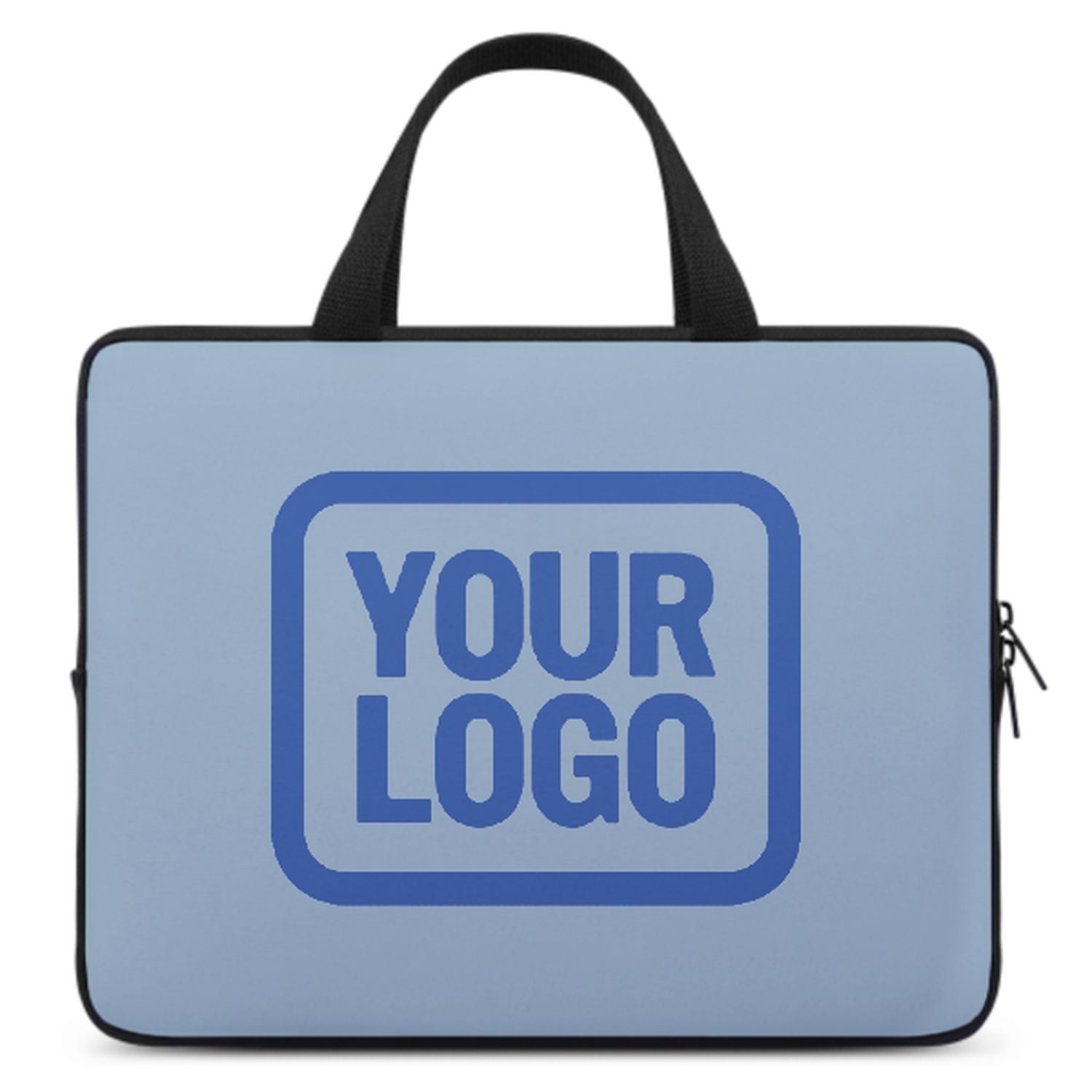 Sac pour ordinateur portable bleu ciel clair sur mesure