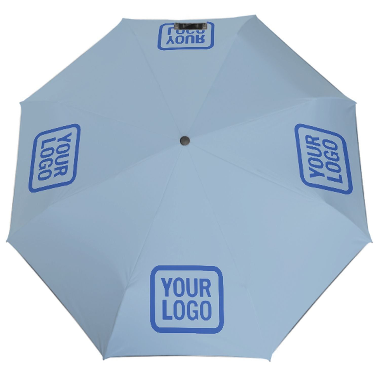 Maßgeschneidertes Hellblau Himmelblau Automatik-Regenschirm