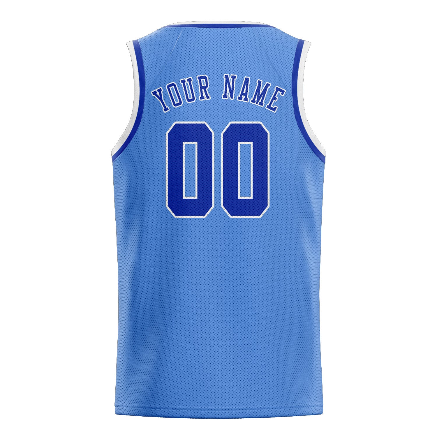Benutzerdefiniertes Professionelles Hellblau Himmelblau Basketballtrikot
