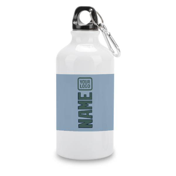 Maßgeschneidertes Hellblau Blaugrün Sportflasche