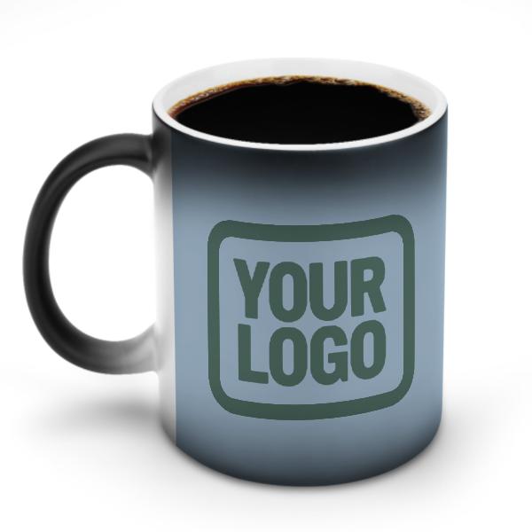 Tazza magica personalizzata blu chiaro e verde acqua