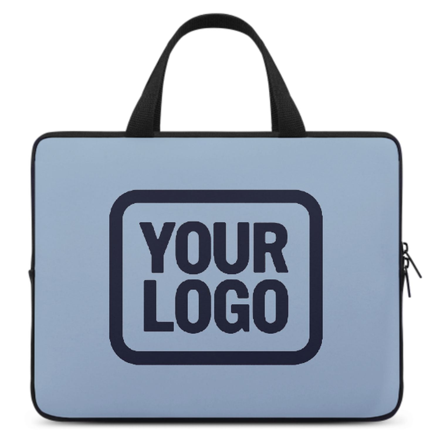 Sac pour ordinateur portable bleu clair personnalisé