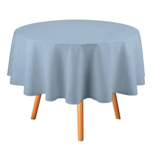 Maßgeschneidertes Hellblau Hellblau Runde Tischdecke