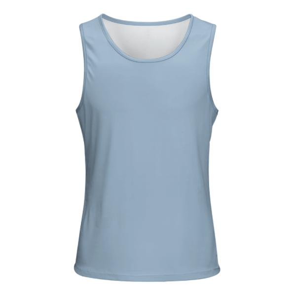 Maßgeschneidertes Hellblau Hellblau Herren Tanktop