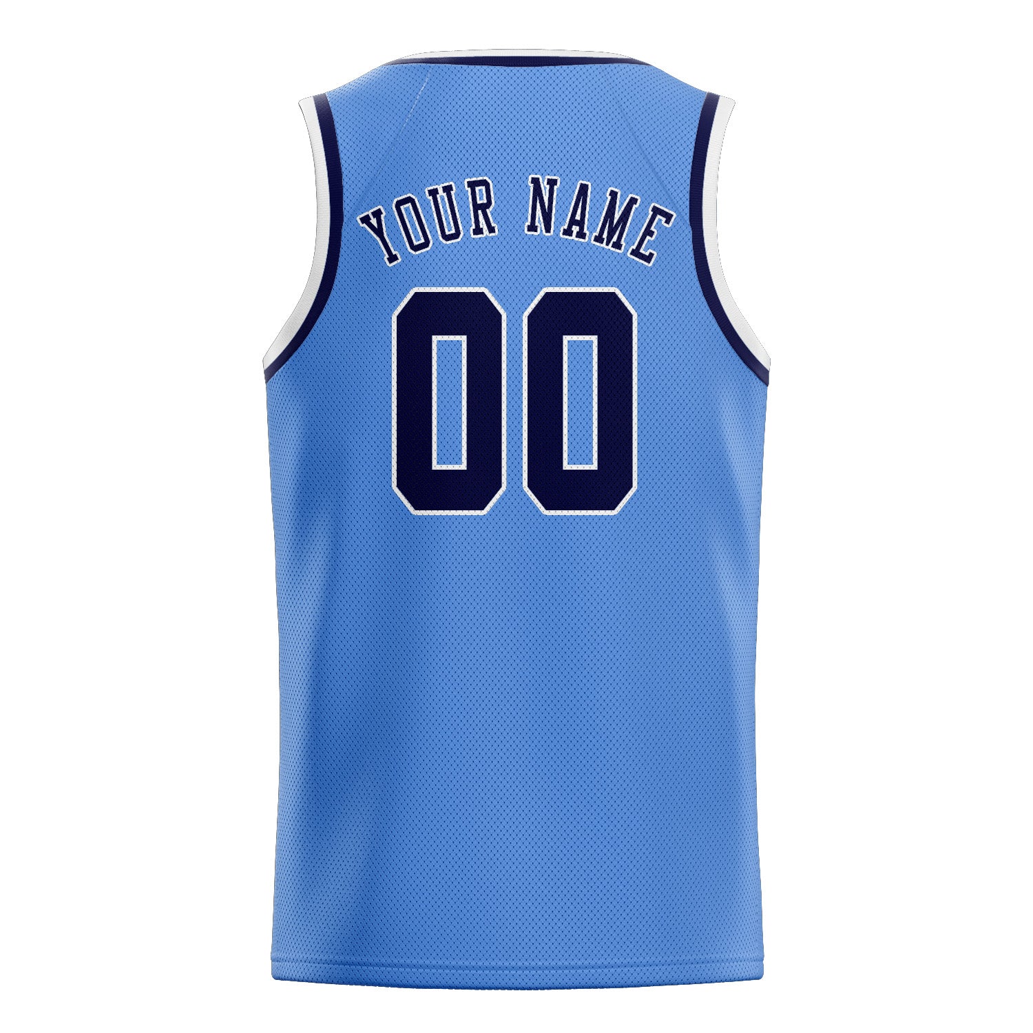 Benutzerdefiniertes Professionelles Hellblau Stahlblau Basketballtrikot