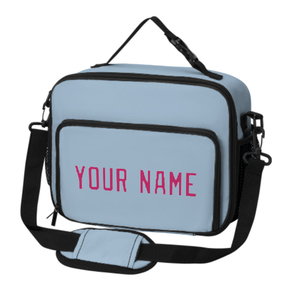 Maßgeschneidertes Hellblau Pink Lunch-Tasche
