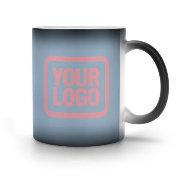 Tazza magica personalizzata azzurra e rosa