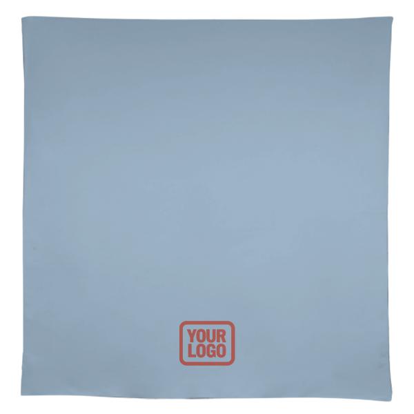 Tovaglia quadrata personalizzata azzurro cremisi