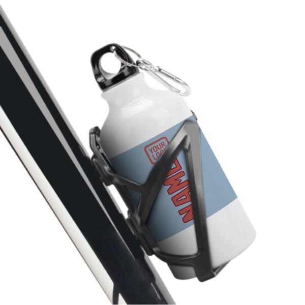 Maßgeschneidertes Hellblau Kupferrose Sportflasche