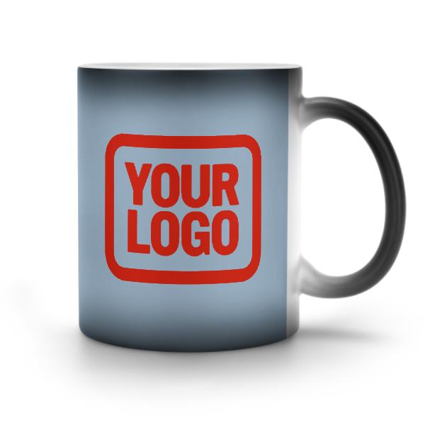 Tazza magica personalizzata blu chiaro arancione rossa