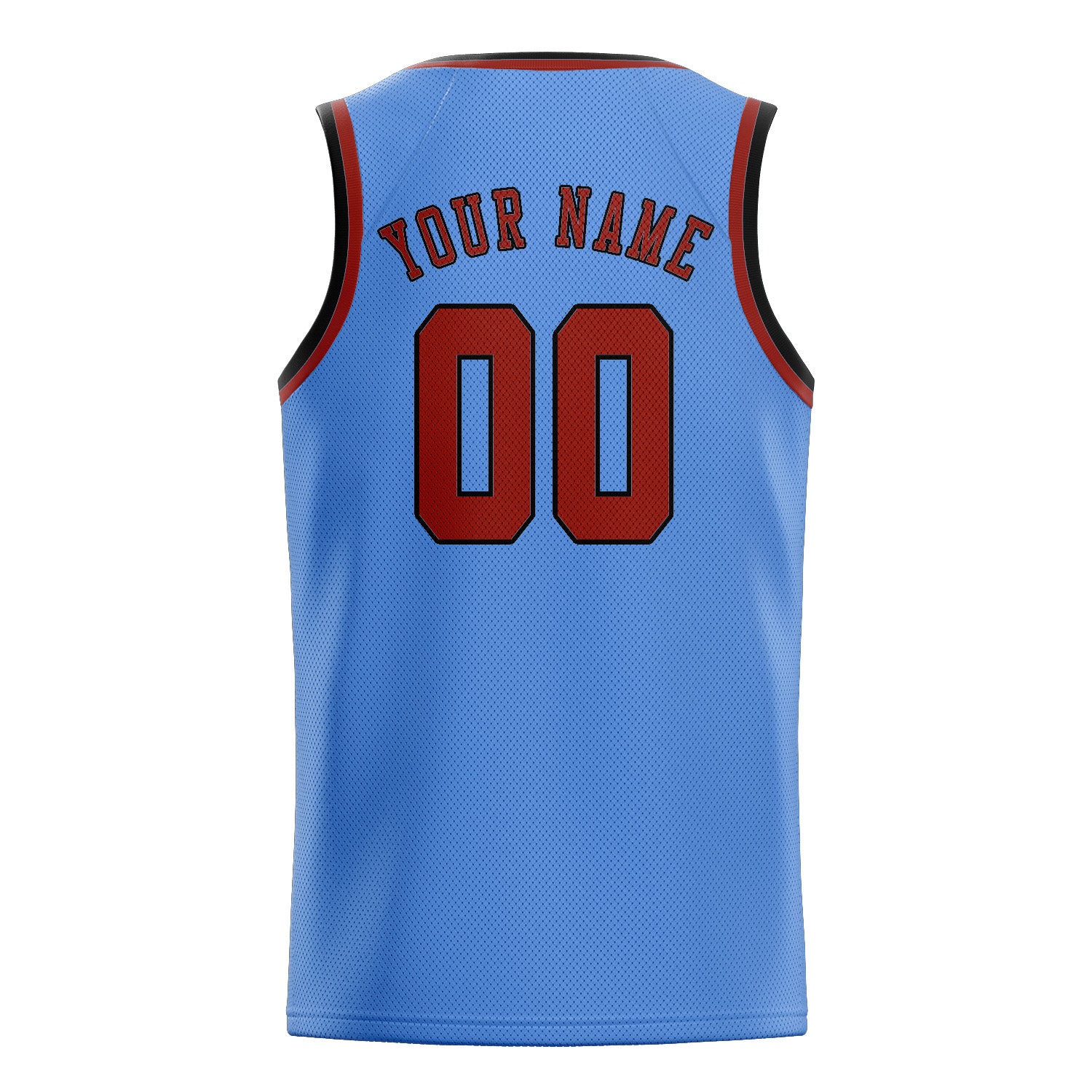 Benutzerdefiniertes Professionelles Hellblau Korallenrot Basketballtrikot