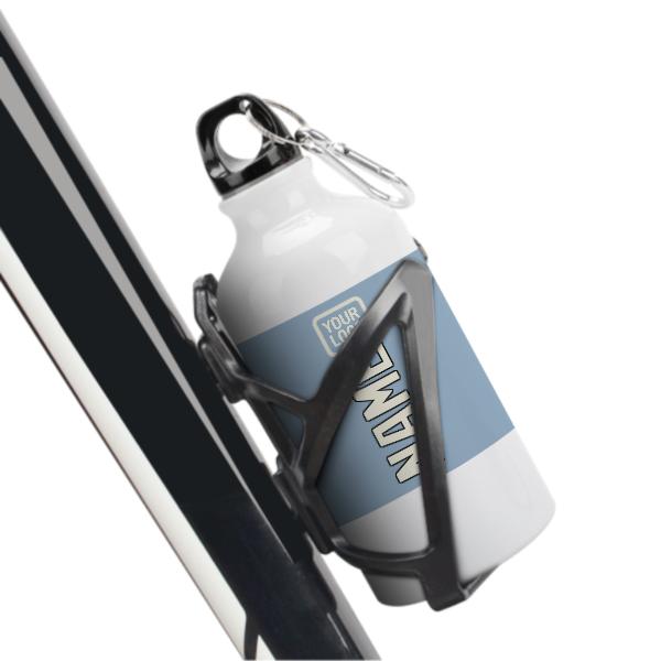 Maßgeschneidertes Hellblau Beige Sportflasche